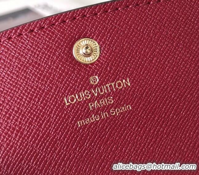 Super Quality Louis Vuitton Monogram Canvas Emilie Wallet M60697 Fuchsia 2022