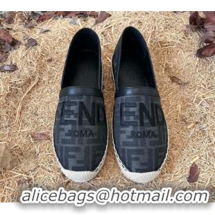 Stylish Fendi FF Espadrilles Black 1128463