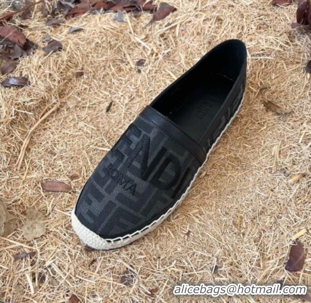 Stylish Fendi FF Espadrilles Black 1128463