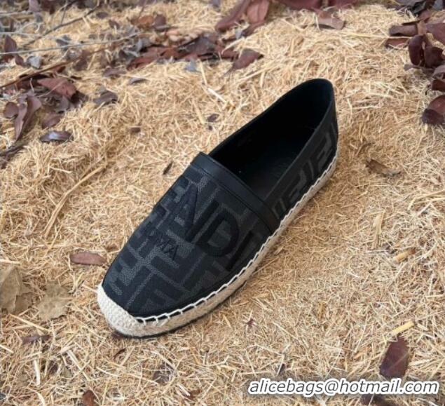 Stylish Fendi FF Espadrilles Black 1128463