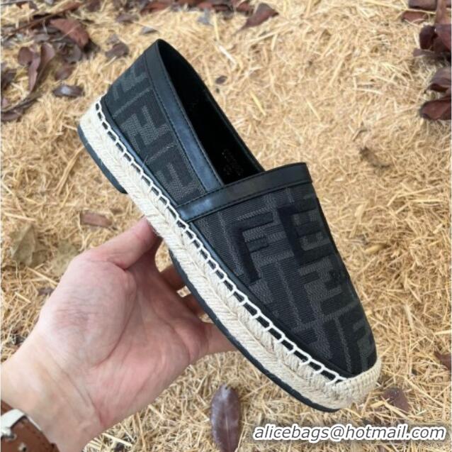 Stylish Fendi FF Espadrilles Black 1128463