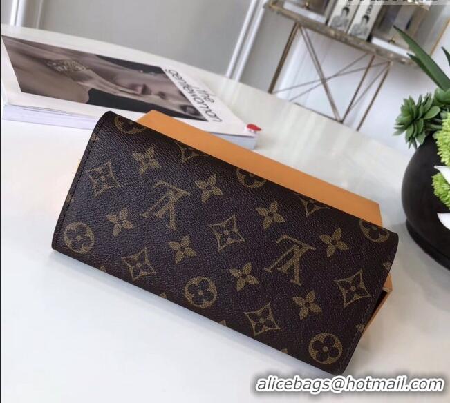 Reasonable Price Louis Vuitton Monogram Canvas Emilie Wallet M60697 Red 2022