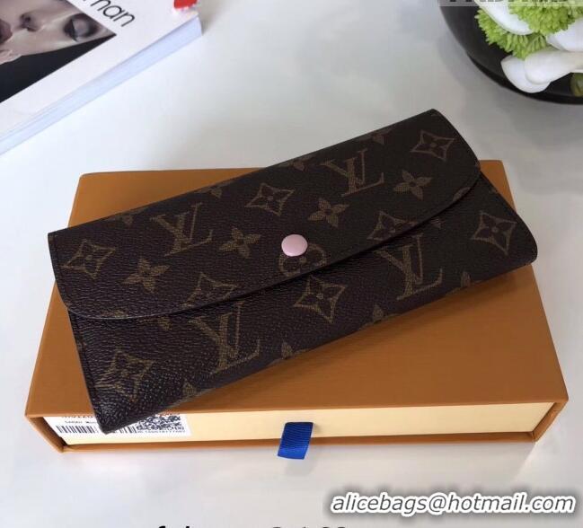 Promotional Louis Vuitton Monogram Canvas Emilie Wallet M61289 Light Pink 2022