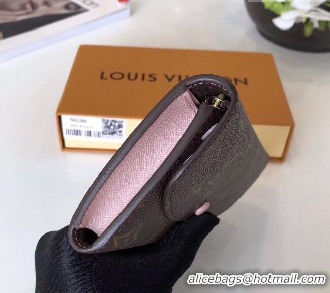 Promotional Louis Vuitton Monogram Canvas Emilie Wallet M61289 Light Pink 2022