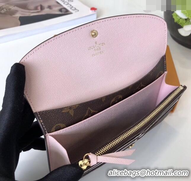 Promotional Louis Vuitton Monogram Canvas Emilie Wallet M61289 Light Pink 2022