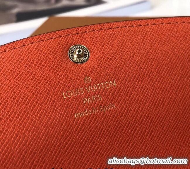 Good Product Louis Vuitton Monogram Canvas Emilie Wallet M60697 Orange 2022