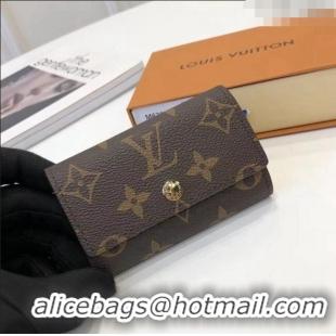 Famous Brand Louis Vuitton Monogram Canvas 6 Key Holder M62630 2022