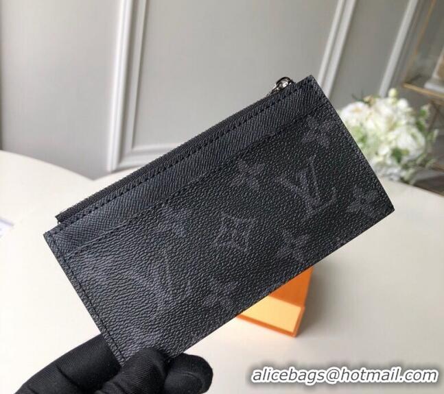 Top Quality Louis Vuitton Monogram Eclipse Canvas Coin Card Holder M62914 2022