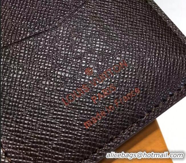 Promotional Louis Vuitton Damier Ebene Canvas Pocket Organizer Wallet N63145 2022