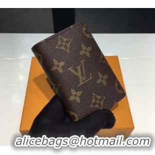 Famous Brand Louis Vuitton Pocket Organizer Wallet M60502 Monogram Canvas 2022