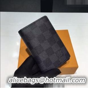 Shop Promotional Louis Vuitton Damier Graphite Canvas Pocket Organizer Wallet N63143 2022