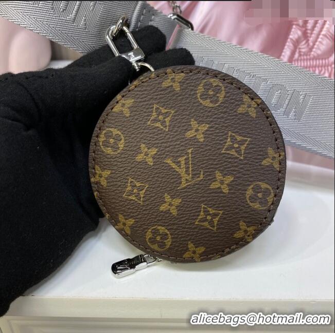 Affordable Price Louis Vuitton LV Pillow Maxi Multi Pochette Accessoires Bag in Nylon M21056 Silver/Pale Pink 2022