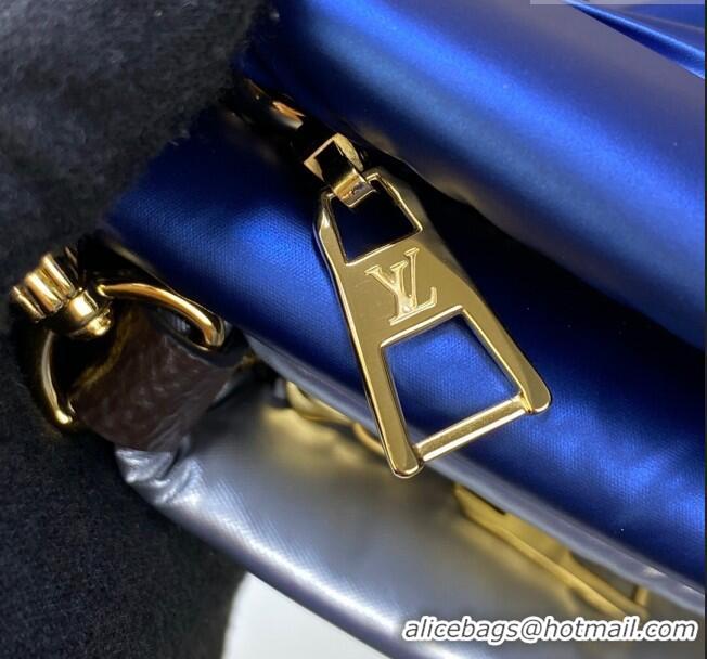 Inexpensive Louis Vuitton LV Pillow Maxi Multi Pochette Accessoires Bag in Nylon M21057 Navy Blue/Silver 2022