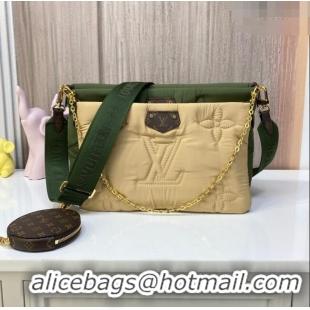 Well Crafted Louis Vuitton LV Pillow Maxi Multi Pochette Accessoires Bag in Nylon M58977 Green/Beige 2022