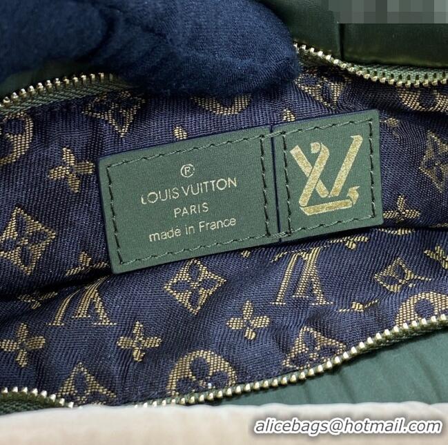 Well Crafted Louis Vuitton LV Pillow Maxi Multi Pochette Accessoires Bag in Nylon M58977 Green/Beige 2022