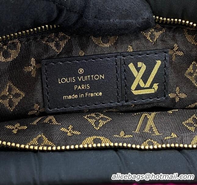 Promotional Louis Vuitton LV Pillow Maxi Multi Pochette Accessoires Bag in Nylon M59877 Black/Dark Pink 2022