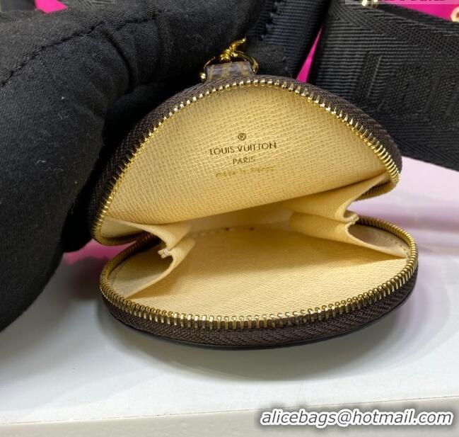 Promotional Louis Vuitton LV Pillow Maxi Multi Pochette Accessoires Bag in Nylon M59877 Black/Dark Pink 2022