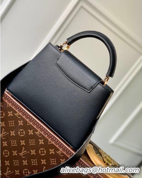 Top Quality Louis Vuitton Capucines BB Bag in Taurillon Calfskin M21150 Black 2023