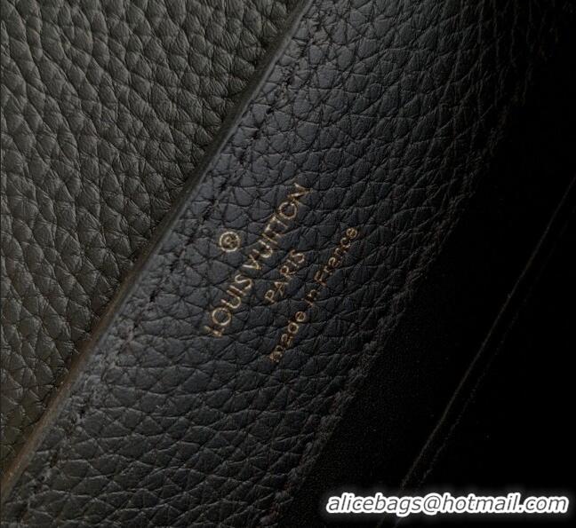 Top Quality Louis Vuitton Capucines Mini Bag in Taurillon Calfskin M21150 Black 2023