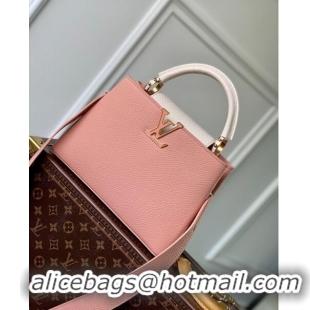 Top Quality Louis Vuitton Capucines BB Bag in Calfskin and Snake Leather M21150 Pink 2023