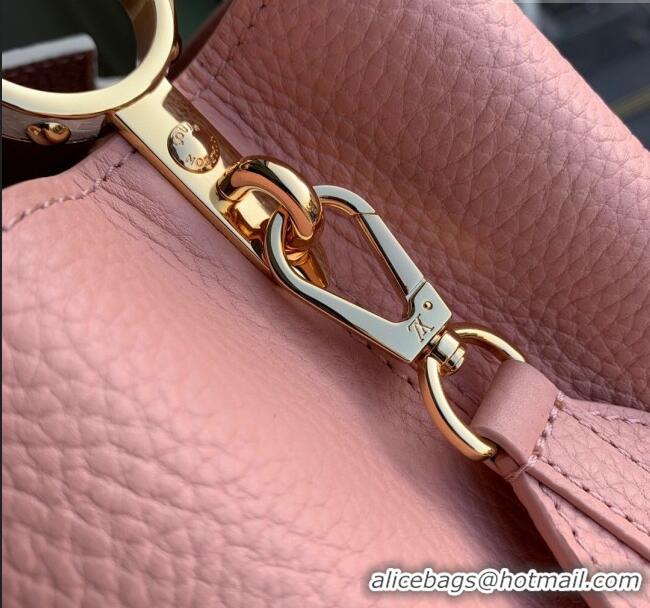 Top Quality Louis Vuitton Capucines BB Bag in Calfskin and Snake Leather M21150 Pink 2023