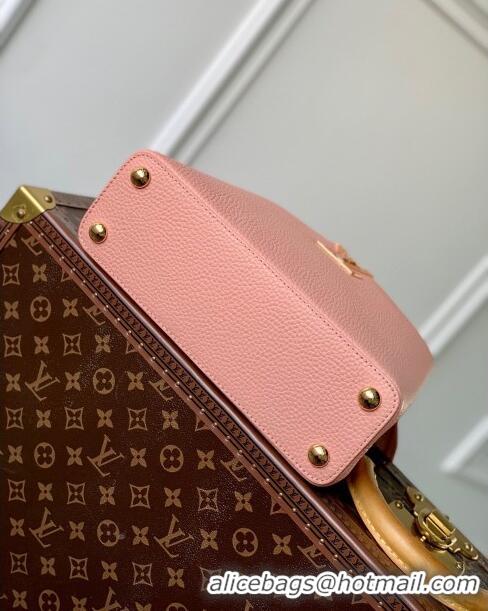 Top Quality Louis Vuitton Capucines BB Bag in Calfskin and Snake Leather M21150 Pink 2023