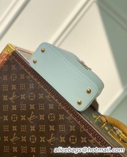 Promotional Louis Vuitton Capucines Mini Bag in Taurillon Calfskin with Python Leather N56399 White 2023