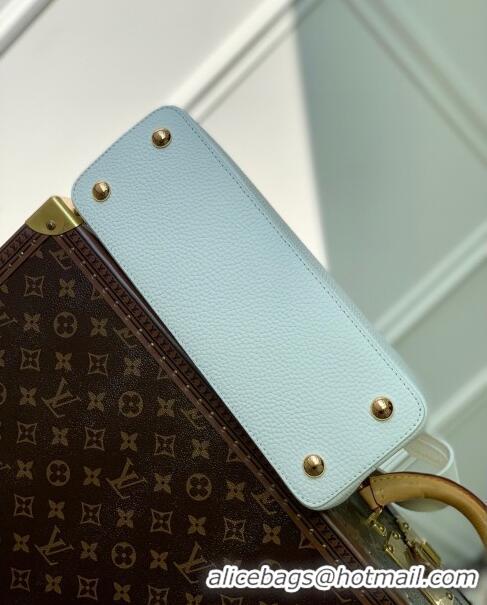 Promotional Louis Vuitton Capucines Mini Bag in Taurillon Calfskin with Python Leather N56399 White 2023