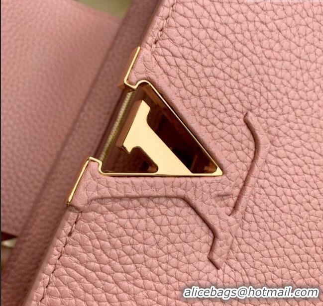 Super Quality Louis Vuitton Capucines Mini Chain Bag in Taurillon Calfskin M21103 Pink 2023