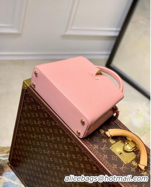 Affordable Price Louis Vuitton Capucines BB Chain Bag in Taurillon Calfskin M21103 Pink 2023