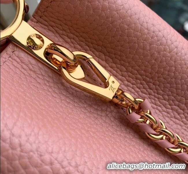 Affordable Price Louis Vuitton Capucines BB Chain Bag in Taurillon Calfskin M21103 Pink 2023