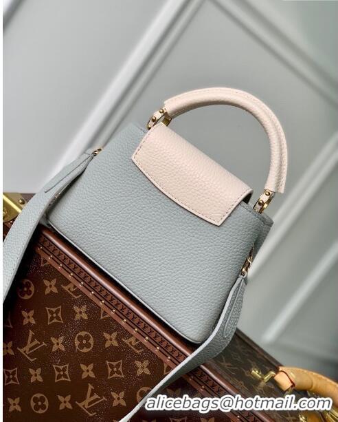 Grade Design Louis Vuitton Capucines Mini Bag in Taurillon Calfskin M21296 Steeple Gray/Greige 2023