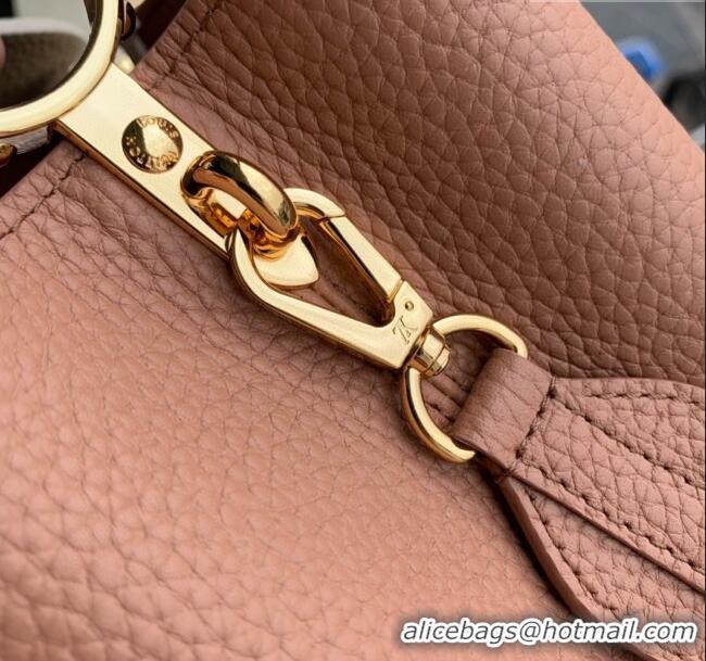 Reasonable Price Louis Vuitton Capucines MM Bag in Taurillon Calfskin M21045 Brown/Beige 2023