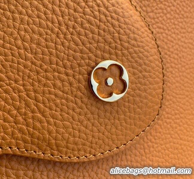 Top Quality Louis Vuitton Capucines MM Bag in Taurillon Calfskin M21168 Yellow/Beige 2023