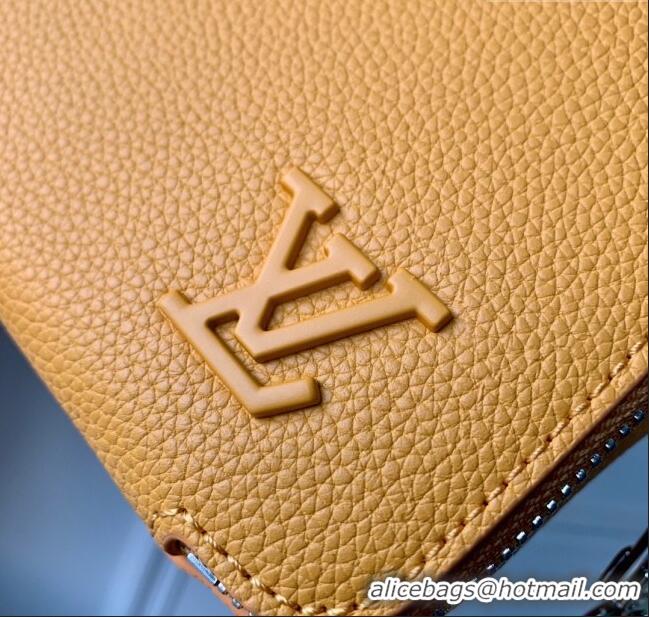 Cheapest Louis Vuitton Alpha Wearable Grained Leather Strap Wallet M59161 Yellow 2022