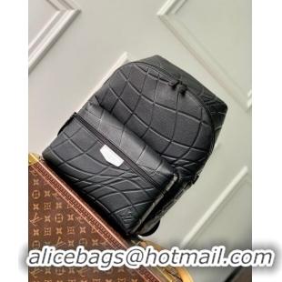 Well Crafted Louis Vuitton Discovery Backpack in Taurillon leather M21391 Black 2023