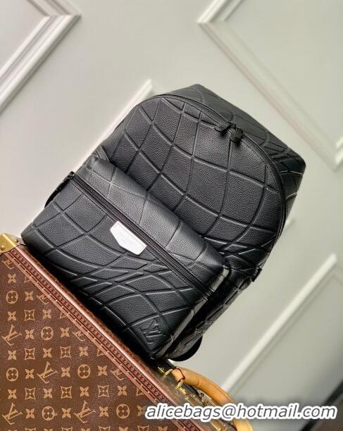 Well Crafted Louis Vuitton Discovery Backpack in Taurillon leather M21391 Black 2023