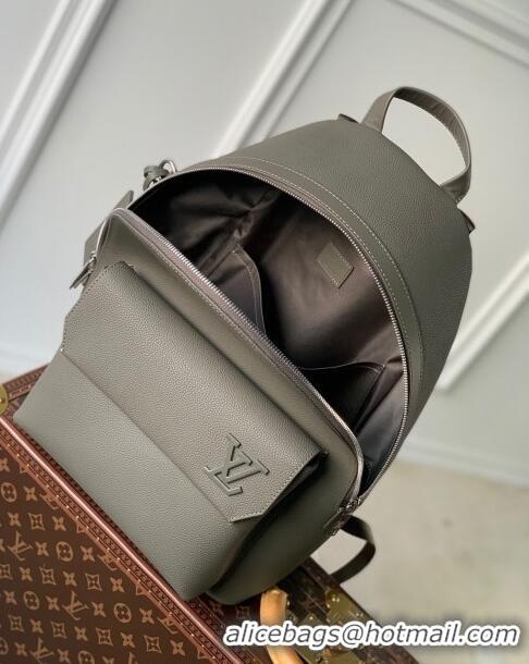 Good Product Louis Vuitton TAKEOFF Backpack in Griany Calfskin M21362 Grey 2023