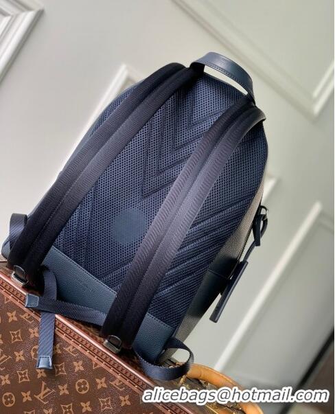 Most Popular Louis Vuitton TAKEOFF Backpack in Griany Calfskin M21362 Navy Blue 2023