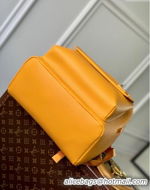 Luxurious Grade Louis Vuitton TAKEOFF Backpack in Griany Calfskin M21362 Yellow 2023