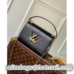 Top Quality Louis Vuitton Twist MM Bag in Epi Leather M21025 Black 2023