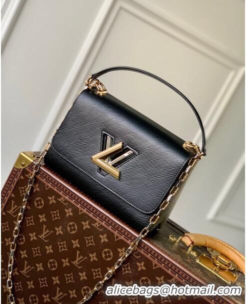 Top Quality Louis Vuitton Twist MM Bag in Epi Leather M21025 Black 2023