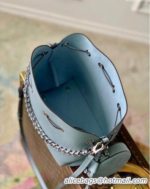 Grade Design Louis Vuitton Bella Bucket Bag in Mahina Perforated Leather M21144 Blue 2022