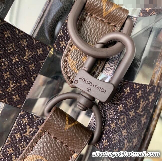 Famous Brand Louis Vuitton Sac Plat Tote Bag in Monogram Chess Canvas and PVC M20866 2023