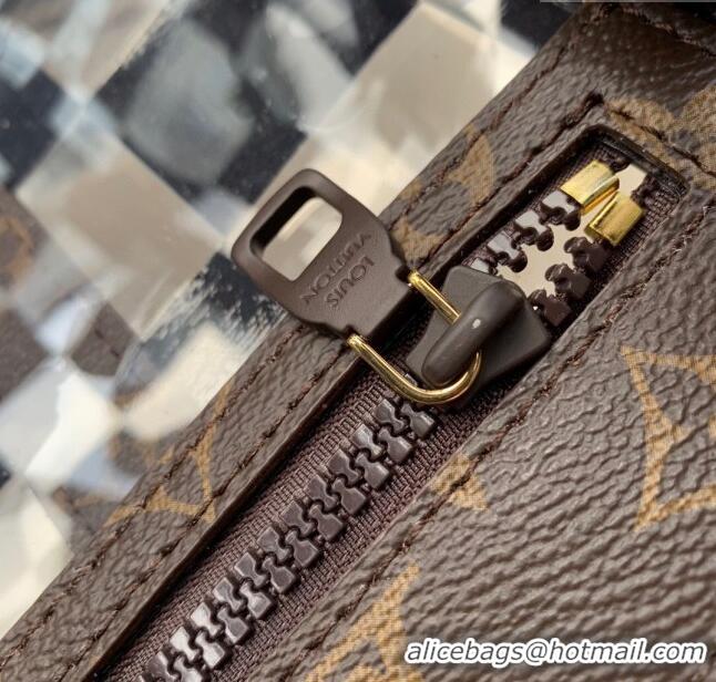 Famous Brand Louis Vuitton Sac Plat Tote Bag in Monogram Chess Canvas and PVC M20866 2023