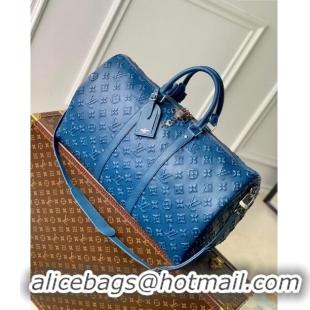 Inexpensive Louis Vuitton Keepall Bandoulière 50 in Monogram Leather M21375 Black 2023