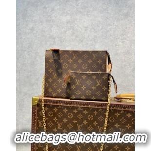 Popular Style Louis Vuitton Toiletry Pouch On Chain in Monogram Canvas M81412 2023