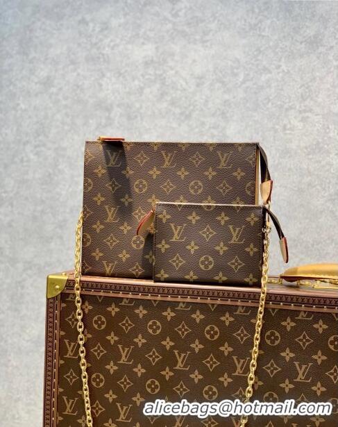 Popular Style Louis Vuitton Toiletry Pouch On Chain in Monogram Canvas M81412 2023