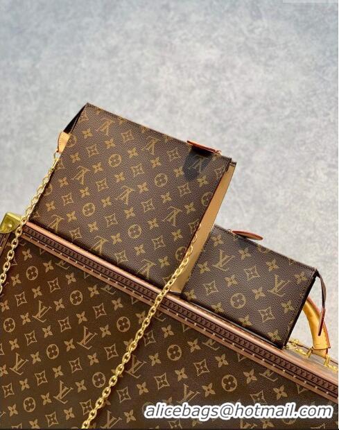 Popular Style Louis Vuitton Toiletry Pouch On Chain in Monogram Canvas M81412 2023