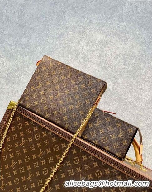 Popular Style Louis Vuitton Toiletry Pouch On Chain in Monogram Canvas M81412 2023